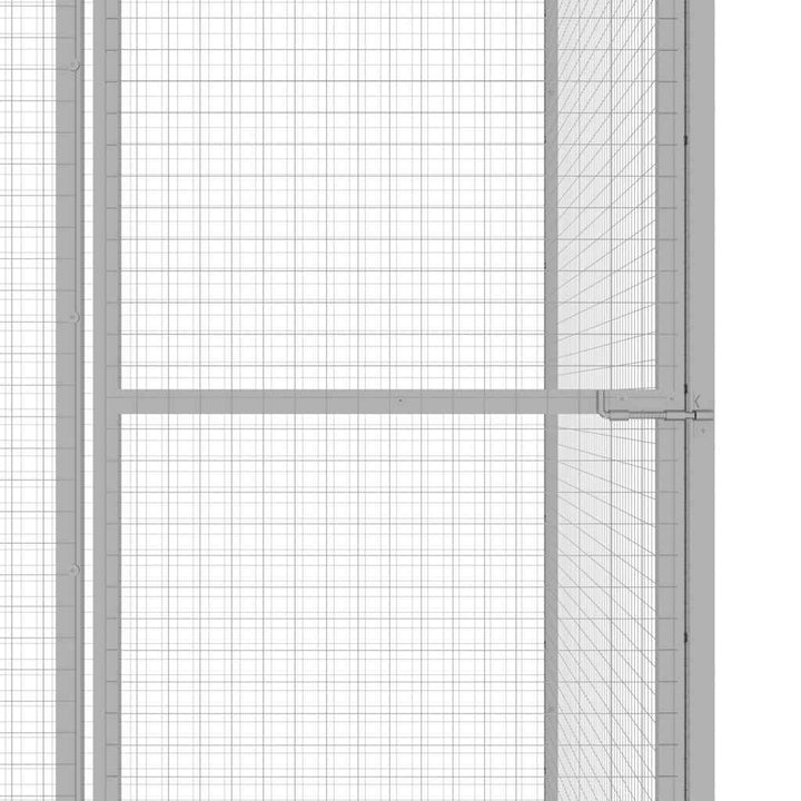 Cușcă Pentru Pisici, 3X1,5X1,5 M, Oțel Galvanizat