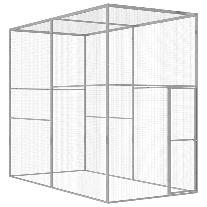 Cușcă Pentru Pisici, 3X1,5X1,5 M, Oțel Galvanizat