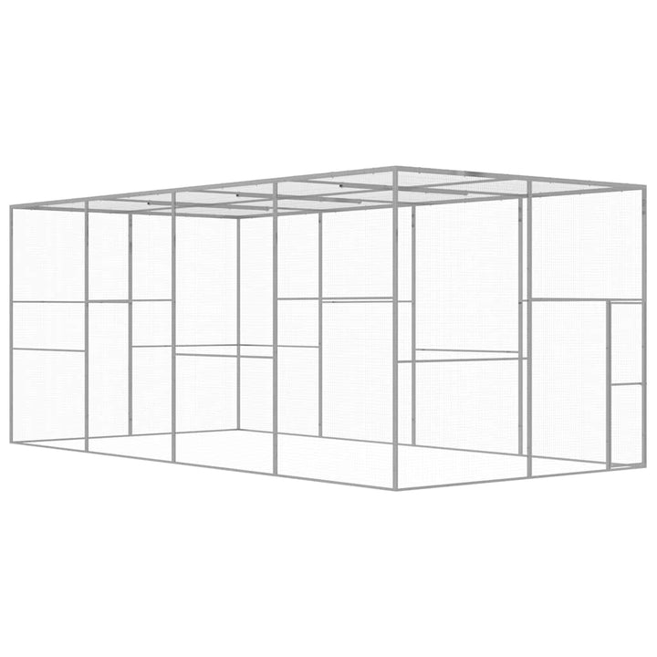 Cușcă Pentru Pisici, 3X1,5X1,5 M, Oțel Galvanizat