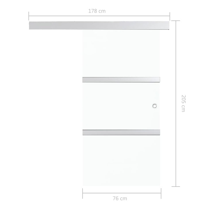 Ușă Glisantă Cu Opritor Silențios Sticlă Esg/Aluminiu