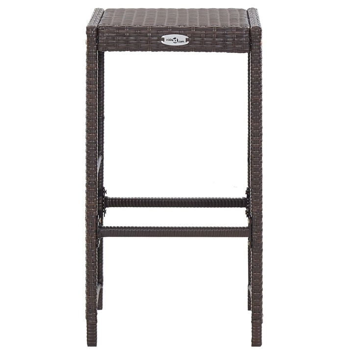Set Mobilier Bar De Grădină Cu Perne, 7 Piese, , Poliratan