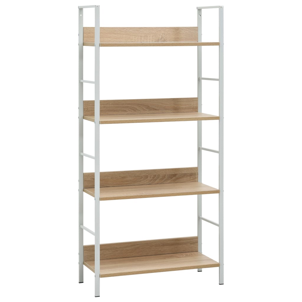 Etajeră Cărți 3 Rafturi, Stejar,60X27,6X124,5 Cm Lemn Prelucrat