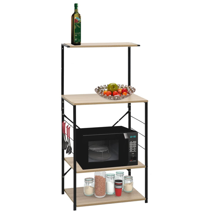 Dulap Cuptor Microunde, , 60X39,6X123 Cm, Lemn Prelucrat
