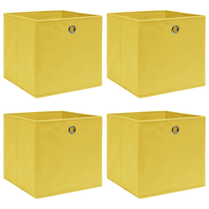 Cutii Depozitare Cu Capace, 10 Buc., Gri, 32X32X32 Cm, Textil