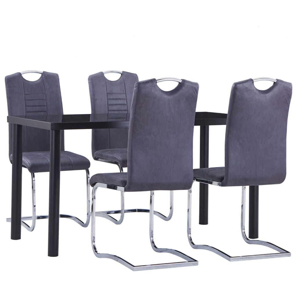 Set Mobilier De Bucătărie, 7 Piese, , Velur Ecologic