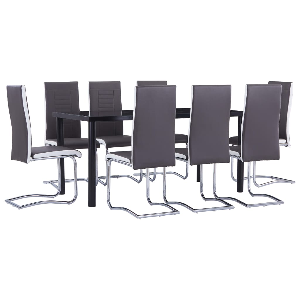 Set Mobilier De Bucătărie, 9 Piese, , Piele Ecologică