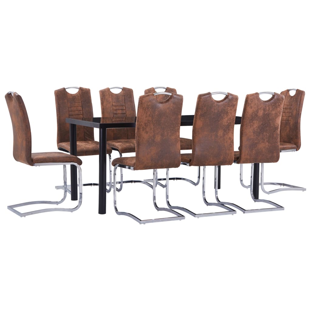 Set Mobilier De Bucătărie, 7 Piese, , Velur Ecologic