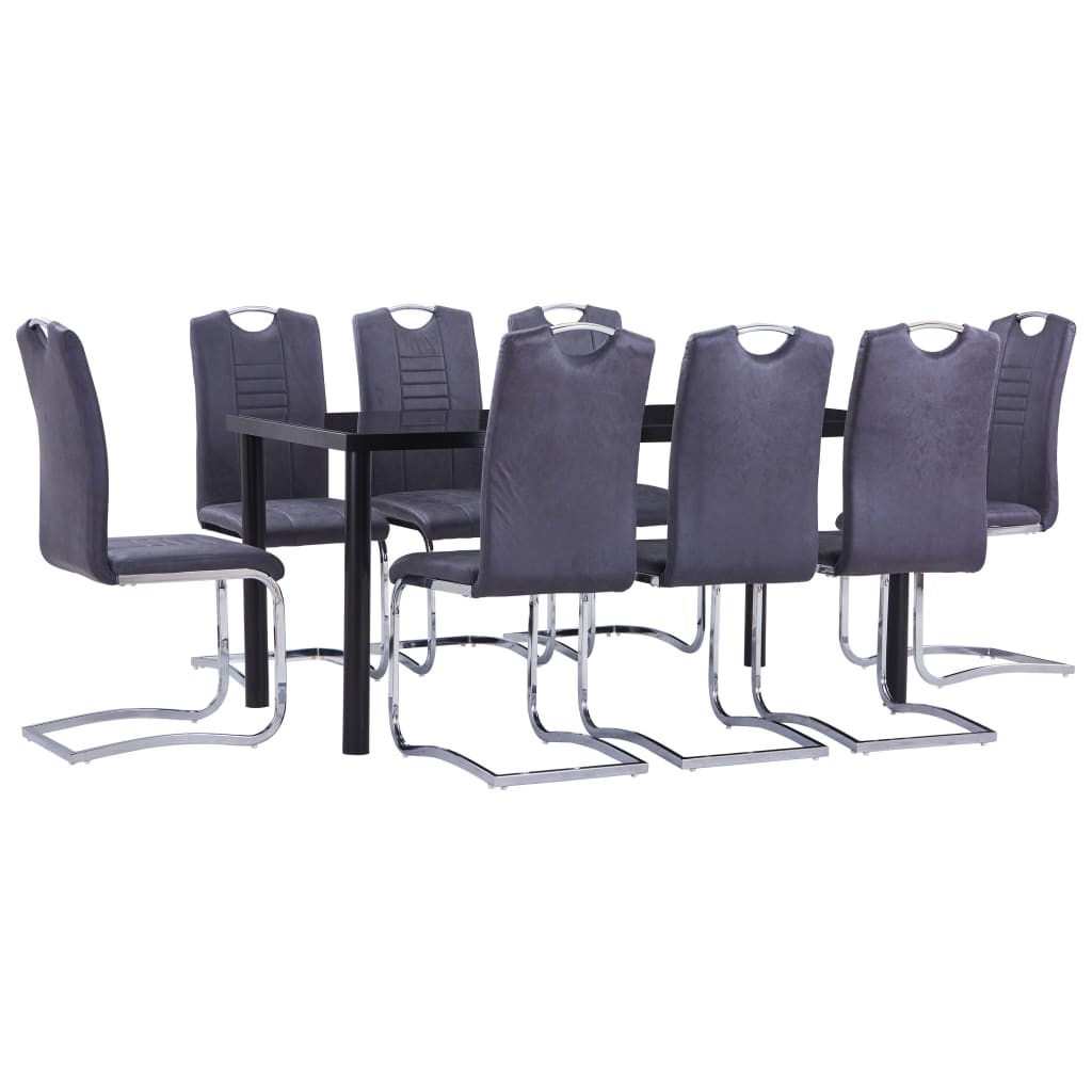 Set Mobilier De Bucătărie, 7 Piese, , Velur Ecologic
