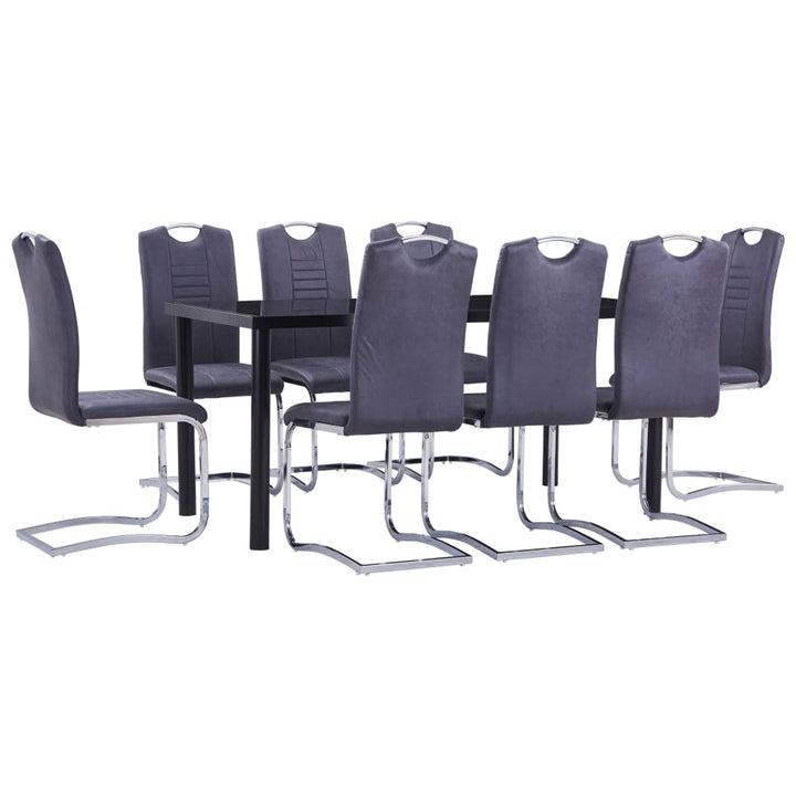 Set Mobilier De Bucătărie, 7 Piese, , Velur Ecologic