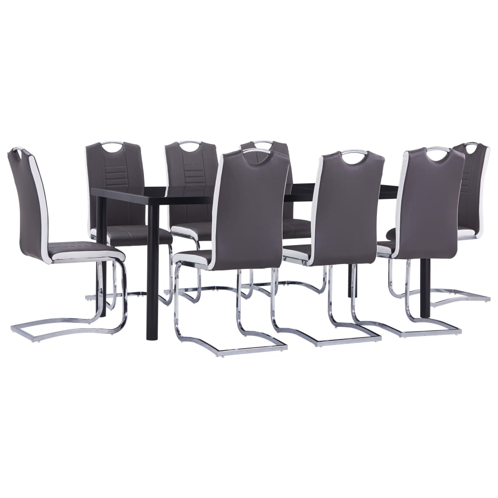 Set Mobilier De Bucătărie, 7 Piese, , Piele Ecologică