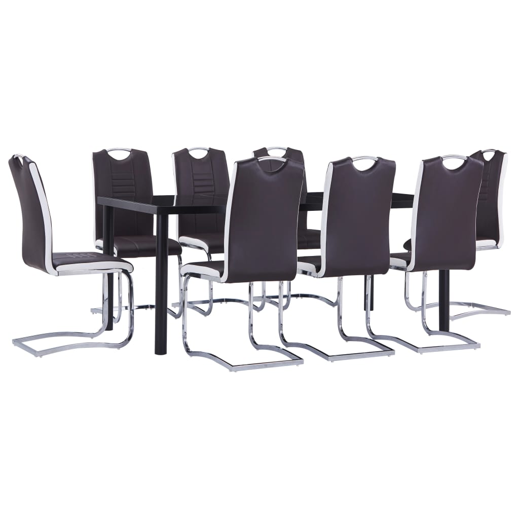 Set Mobilier De Bucătărie, 7 Piese, , Piele Ecologică