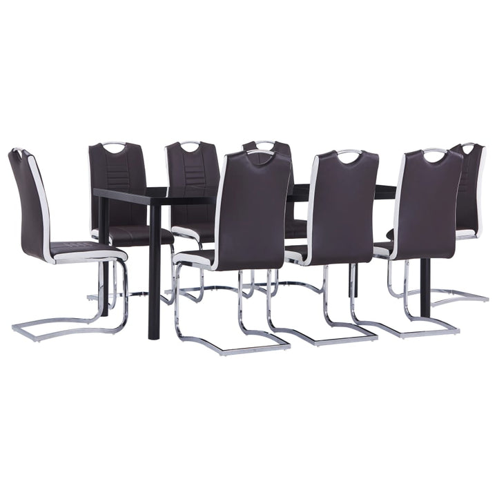 Set Mobilier De Bucătărie, 7 Piese, , Piele Ecologică
