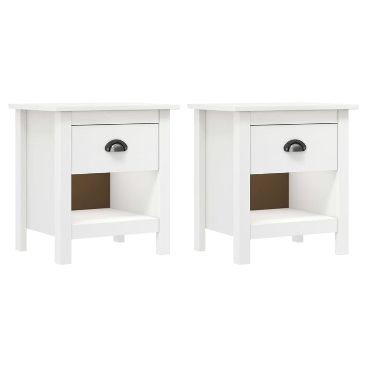 Noptiere Hill, 2 Buc., 46X35X49,5 Cm, Lemn Masiv De Pin