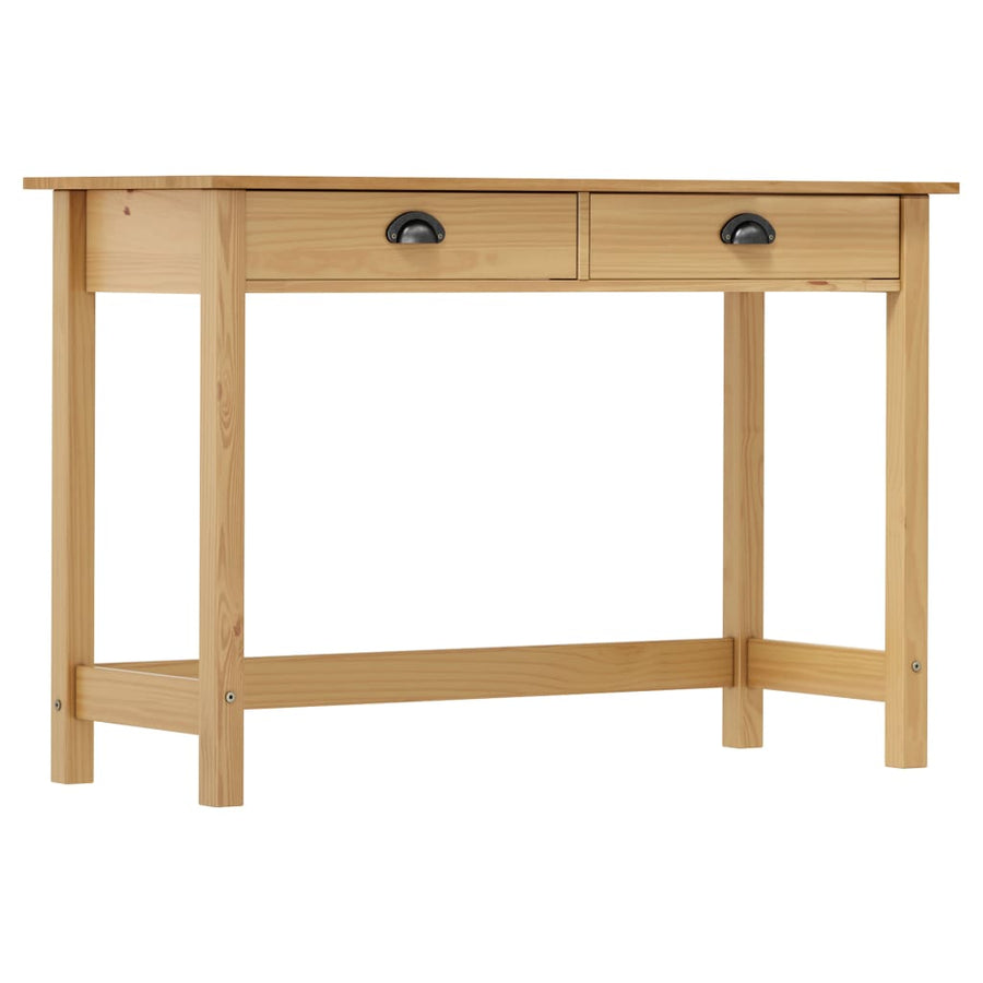 Masă Consolă Hill Cu 2 Sertare, 110X45X74 Cm, Lemn Masiv Pin