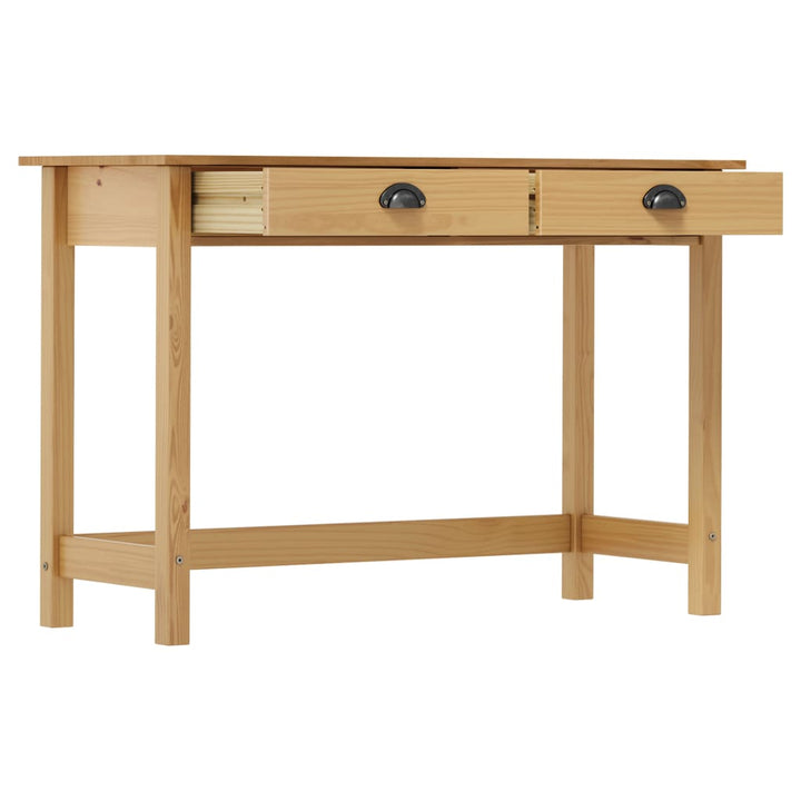Masă Consolă Hill Cu 2 Sertare, 110X45X74 Cm, Lemn Masiv Pin