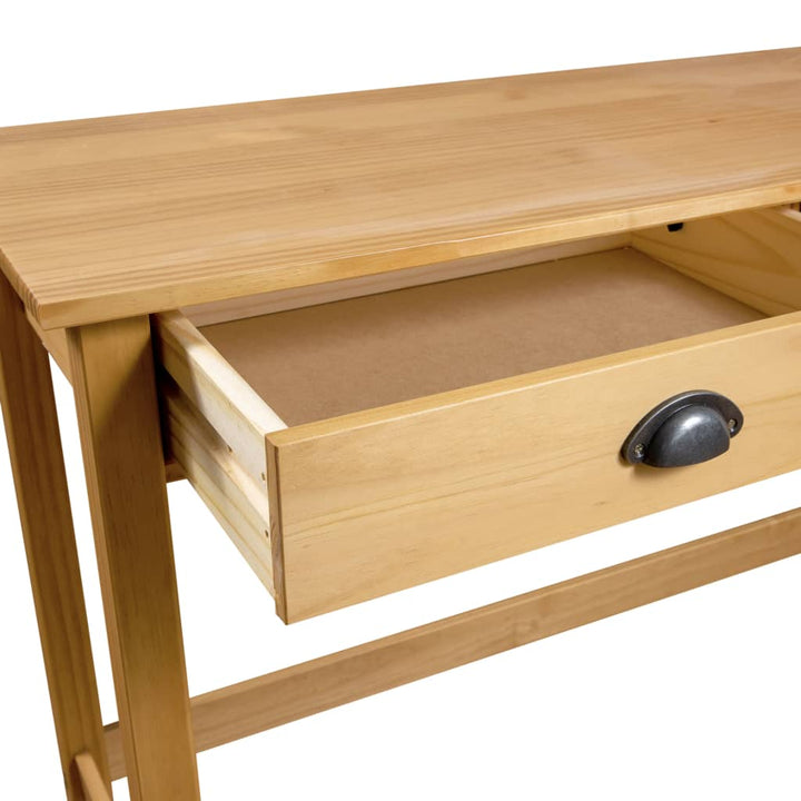 Masă Consolă Hill Cu 2 Sertare, 110X45X74 Cm, Lemn Masiv Pin