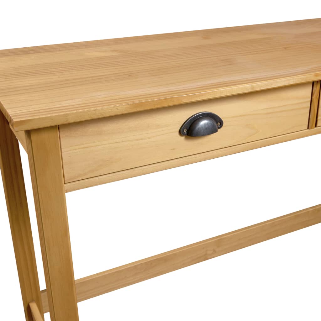Masă Consolă Hill Cu 2 Sertare, 110X45X74 Cm, Lemn Masiv Pin
