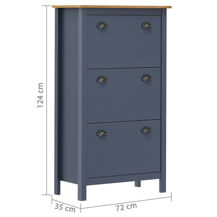 Pantofar Hill, , 72X35X124 Cm, Lemn Masiv De Pin