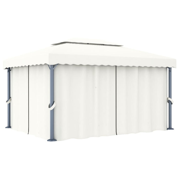 Pavilion Cu Perdea, Crem, , Aluminiu