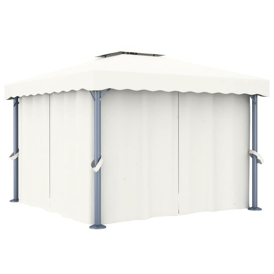 Pavilion Cu Perdea, Crem, , Aluminiu
