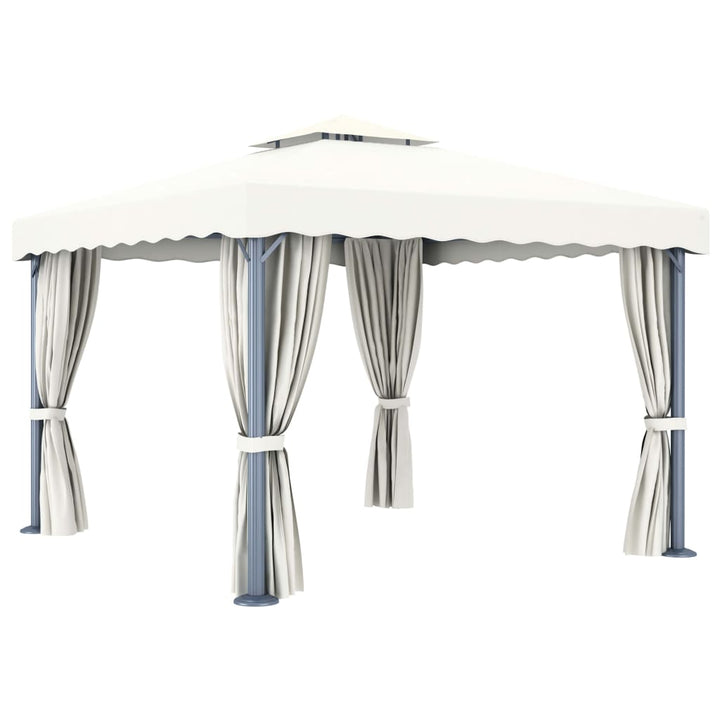 Pavilion Cu Perdea, Crem, , Aluminiu