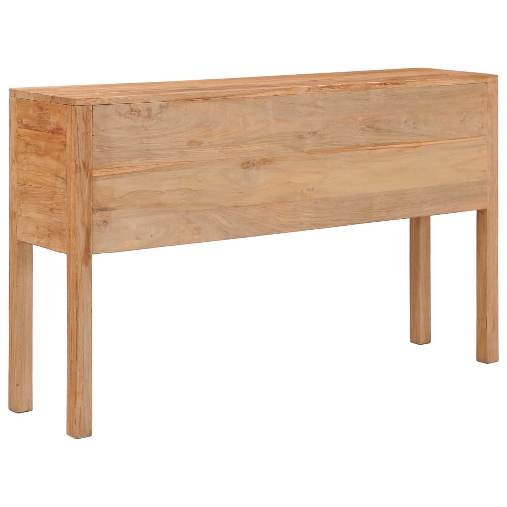 Dulap, 125 X 30 X 75 Cm, Lemn Masiv De Tec