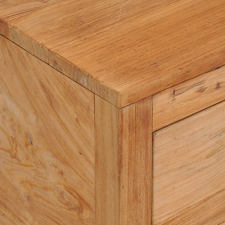 Dulap, 125 X 30 X 75 Cm, Lemn Masiv De Tec