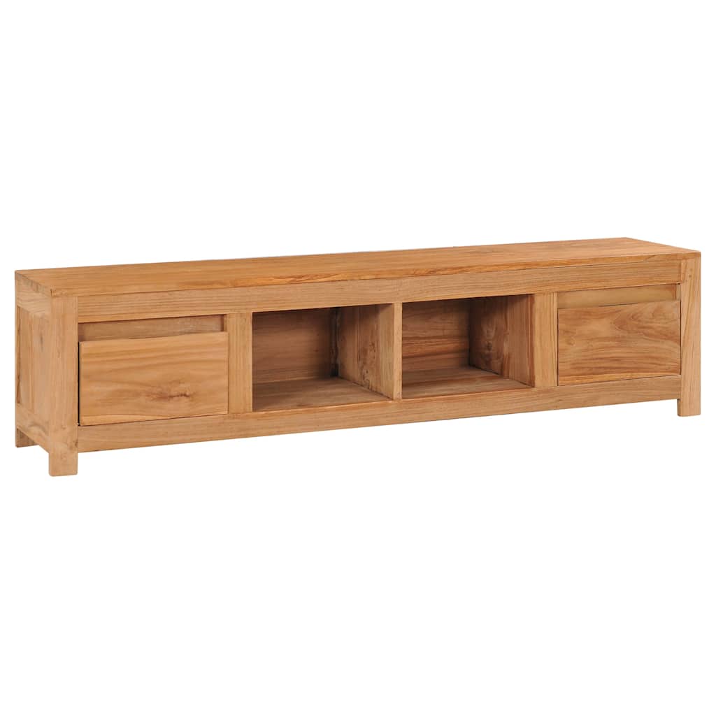 Comodă Tv, 135 X 30 X 35 Cm, Lemn Masiv De Tec