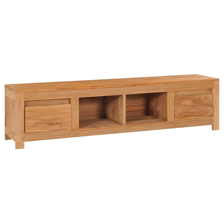 Comodă Tv, 135 X 30 X 35 Cm, Lemn Masiv De Tec