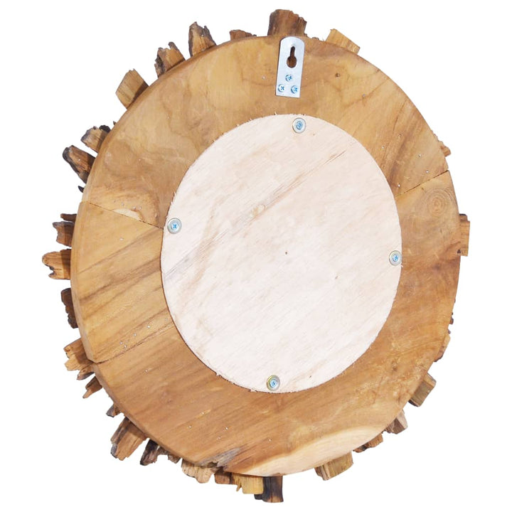 Oglindă De Perete, 40 Cm, Tec, Rotund