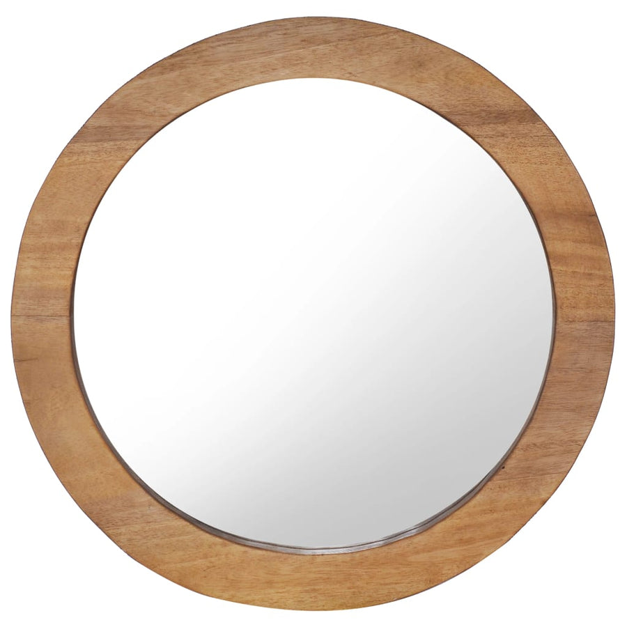 Oglindă De Perete, 60 Cm, Tec, Rotund