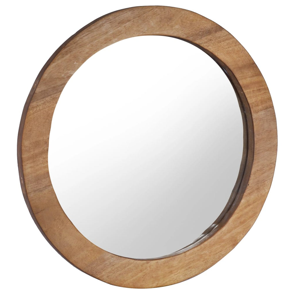 Oglindă De Perete, 60 Cm, Tec, Rotund