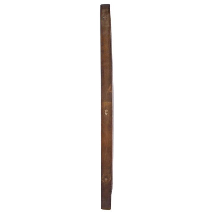 Oglindă De Perete, 60 Cm, Tec, Rotund