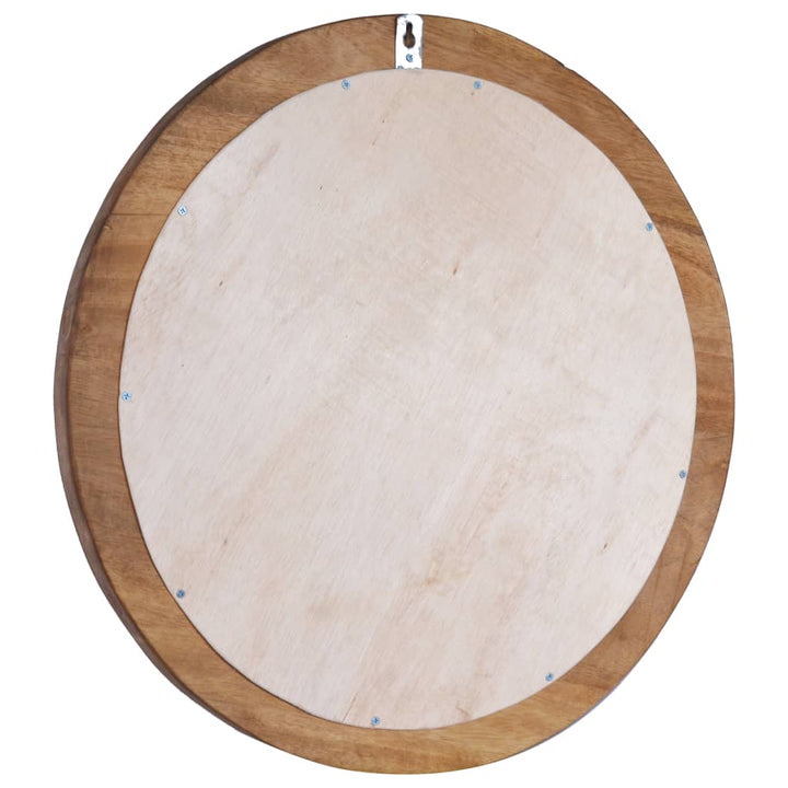 Oglindă De Perete, 60 Cm, Tec, Rotund