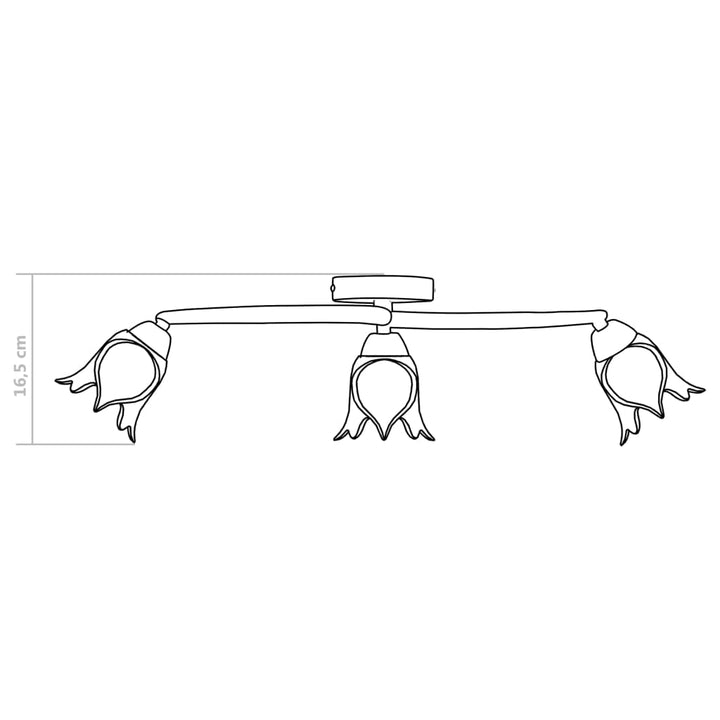Lustră, Abajururi De Sticlă Transparentă, 3 Becuri E14,