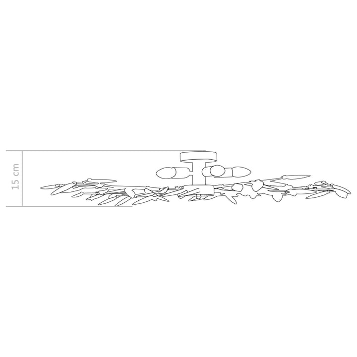 Lustră Cu Brațe Tip Frunze Cristal Acrilic 5 Becuri E14