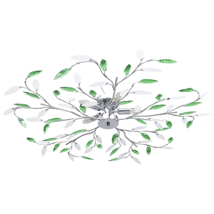 Lustră Cu Frunze Cristal Acrilic, /Transparent, Pentru 3 Becuri E14