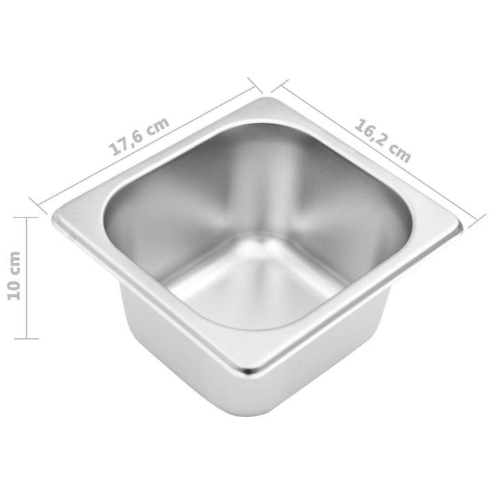 Recipient Gastronorm Cu 5 Secțiuni Gn 1/6 Oțel Inoxidabil