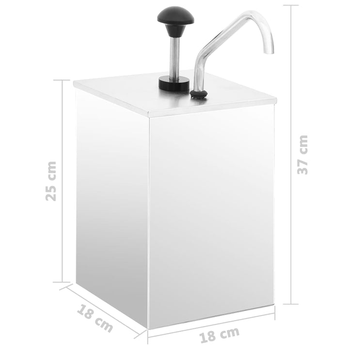 Dozator De Sos, 3,5 L, Oțel Inoxidabil