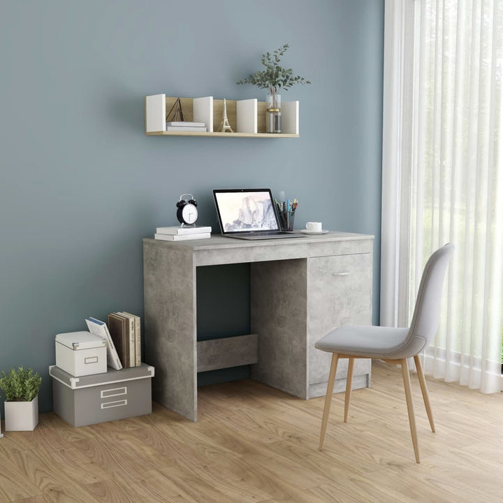 Birou, Gri Sonoma, 100X50X76 Cm, Lemn Prelucrat
