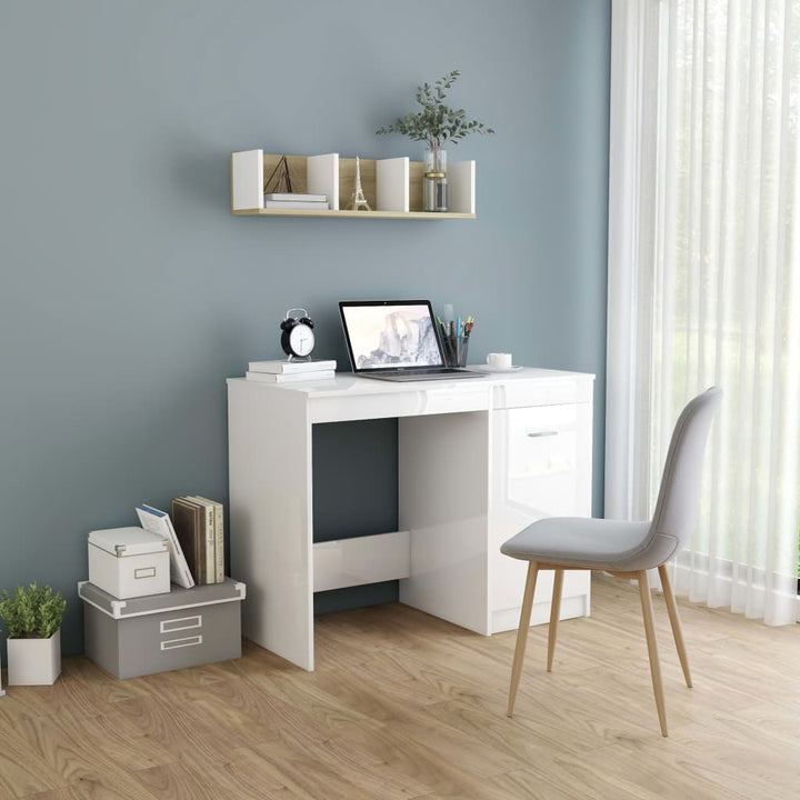 Birou, Gri Sonoma, 100X50X76 Cm, Lemn Prelucrat