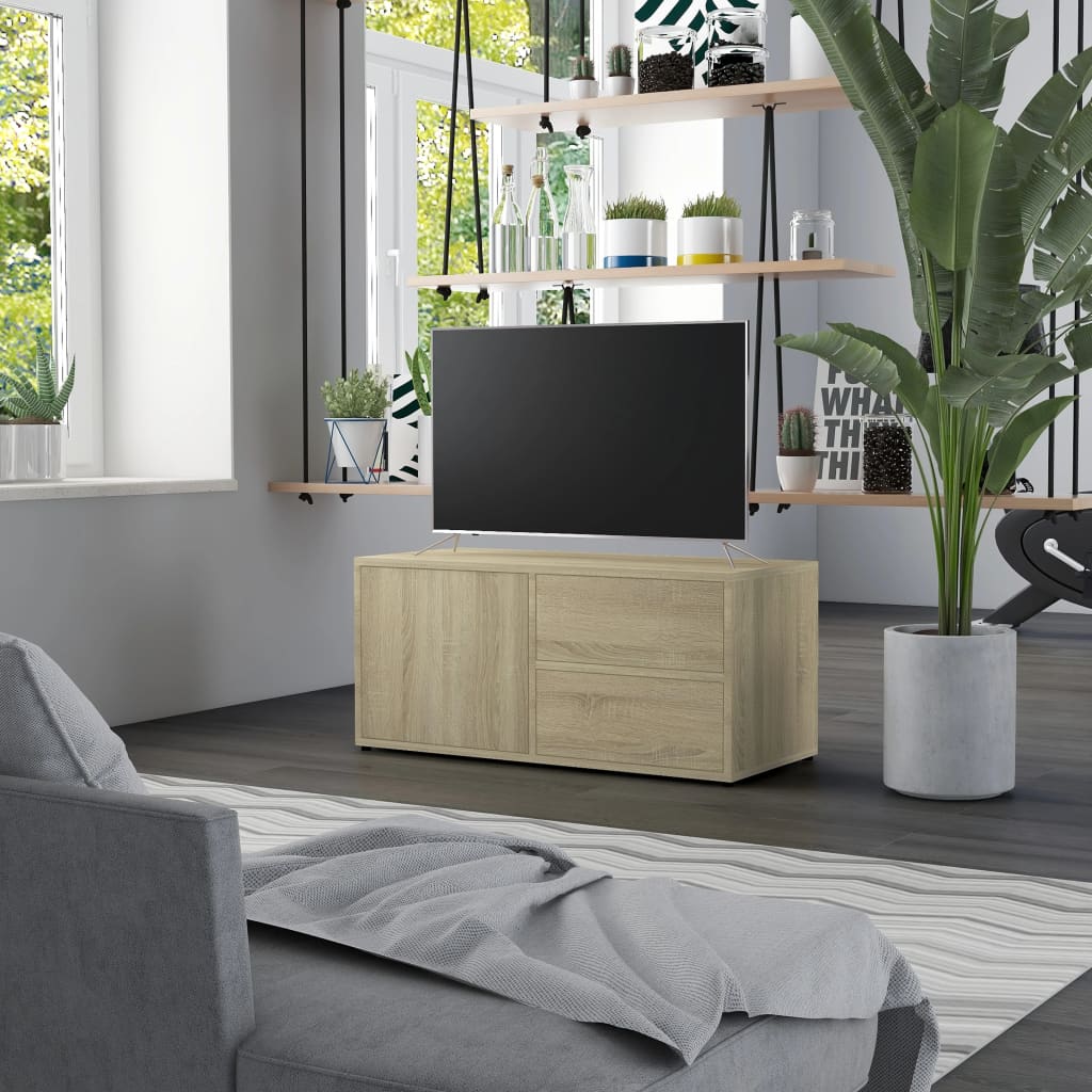Dulap Tv 80X34X35,5 Cm Lemn Prelucrat