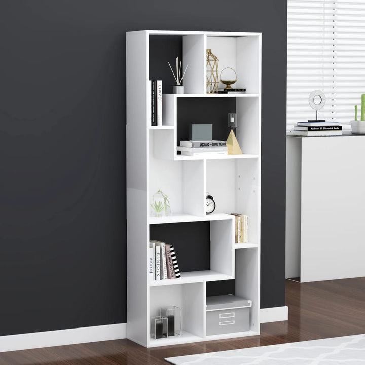 Bibliotecă, Gri Sonoma, 67X24X161 Cm, Lemn Prelucrat