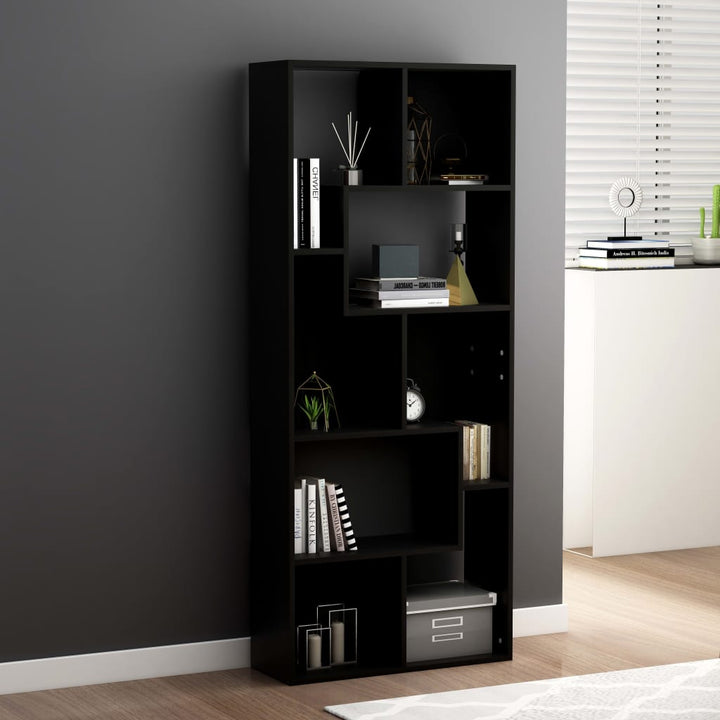 Bibliotecă, Gri Sonoma, 67X24X161 Cm, Lemn Prelucrat
