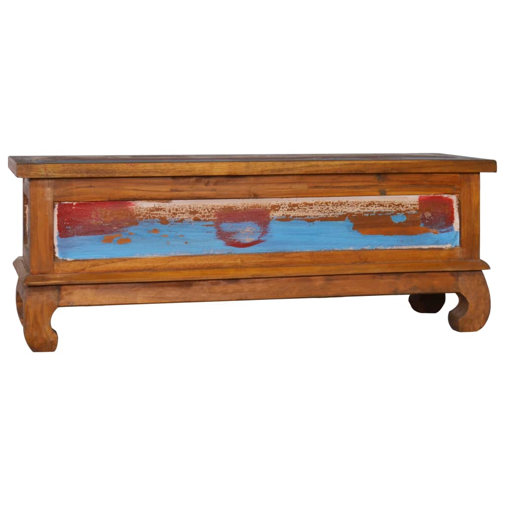 Comodă Tv, 110 X 35 X 40 Cm, Lemn Reciclat De Tec