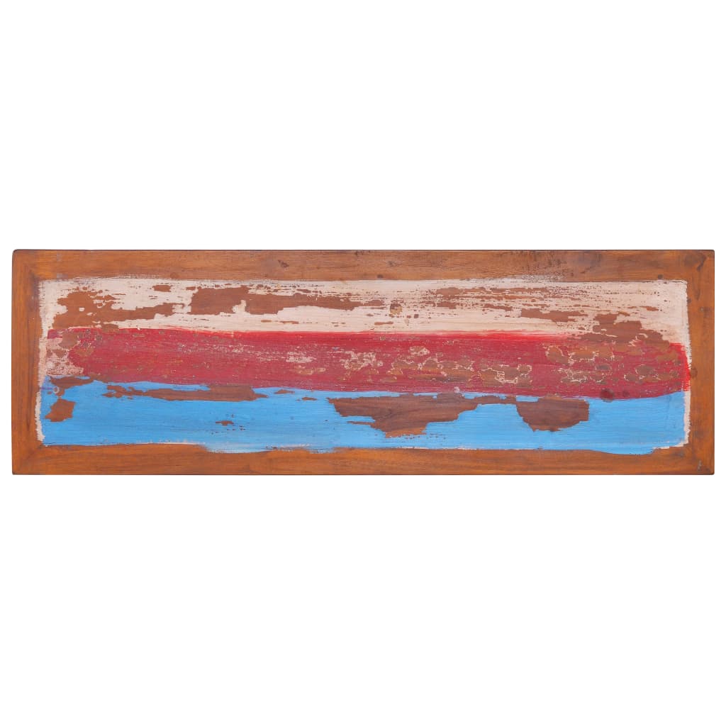 Comodă Tv, 110 X 35 X 40 Cm, Lemn Reciclat De Tec