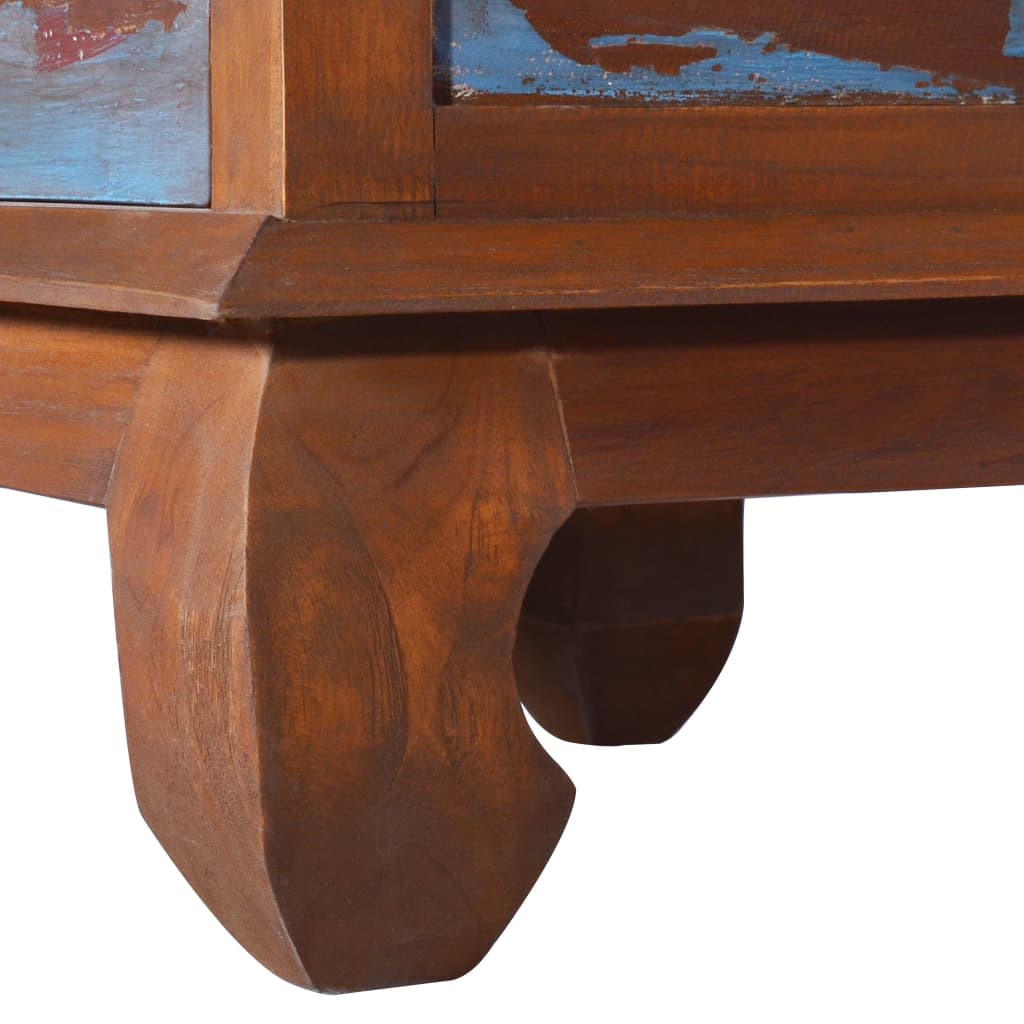 Comodă Tv, 110 X 35 X 40 Cm, Lemn Reciclat De Tec