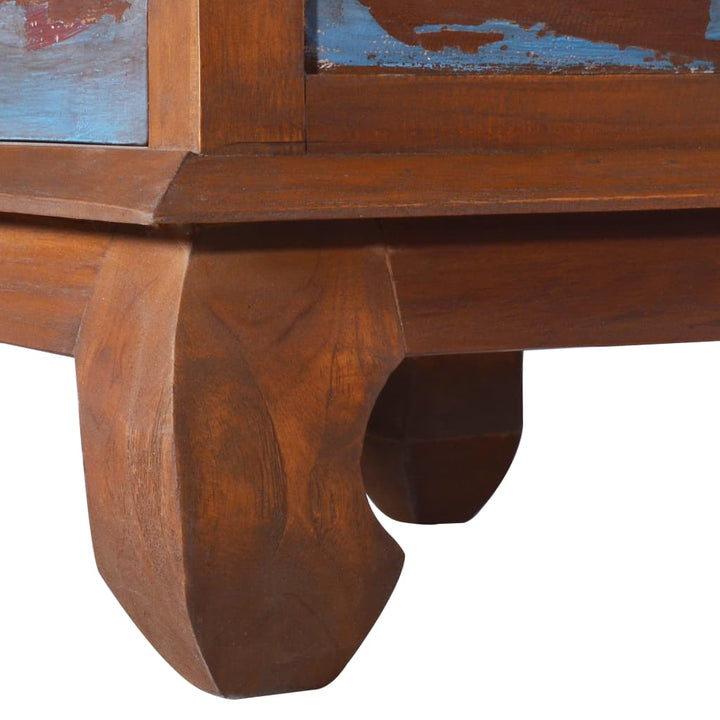 Comodă Tv, 110 X 35 X 40 Cm, Lemn Reciclat De Tec