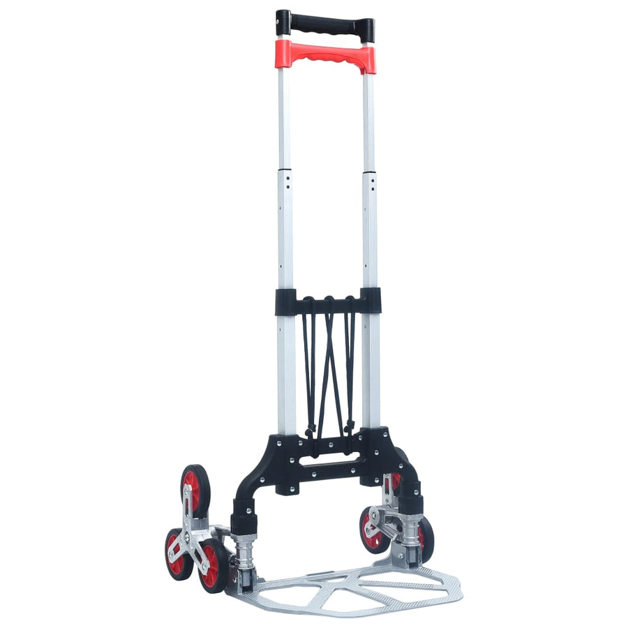 Cărucior Pliabil Pentru Scări, 70 Kg, Argintiu, Aluminiu