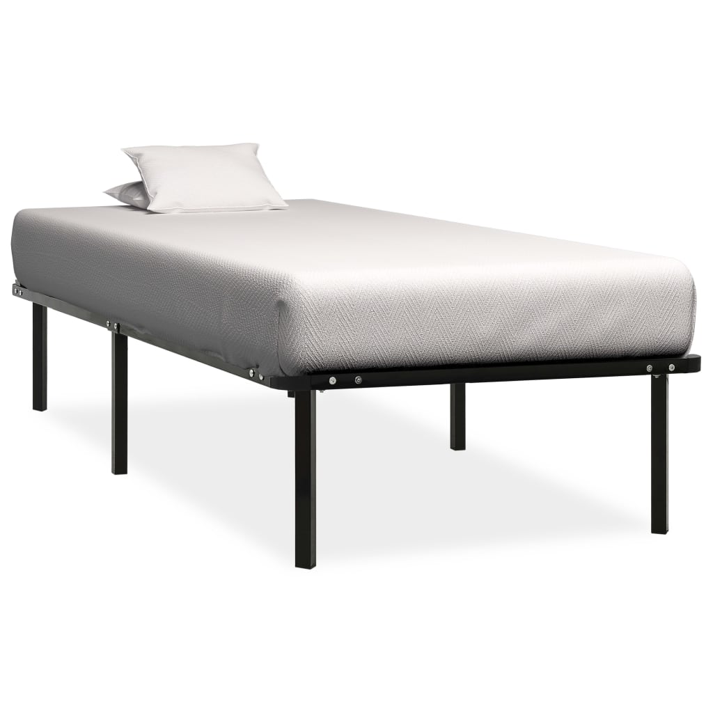 Cadru De Pat, Negru, , Metal